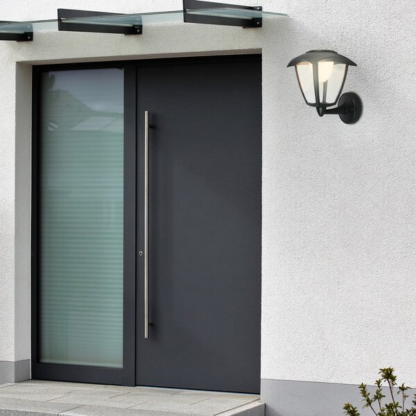 Briloner LED reîncărcabilă în aer liber lumina de perete 3929015, negru, touch dimmer, reglabil, Negru, Metal