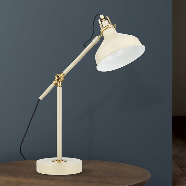 ORION Lampă de masă Schiller, kaki, metal, 59 cm înălțime, reglabilă, Verde, Camera de zi / sufragerie, Metal, Modern
