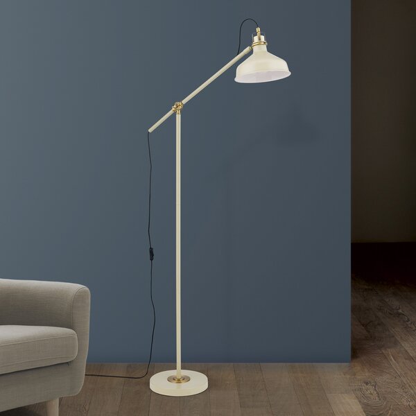 ORION Lampă de podea Schiller, kaki, metal, 153 cm înălțime, reglabilă, Verde, Camera de zi / sufragerie, Metal, Modern, Umbrelă în picioare