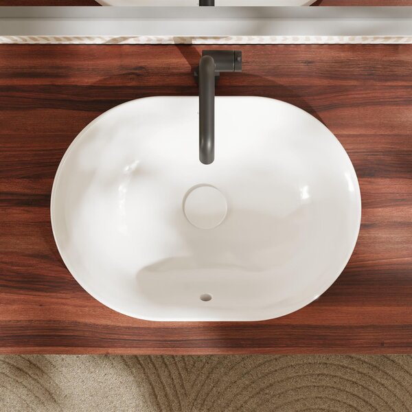 Hansgrohe Xuniva U lavoar 55x40 cm ovale încastrat alb mat 60157450