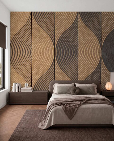 Tapet Valuri în stil oriental, Fototapet Geometrie, u75837 : Uwalls.ro