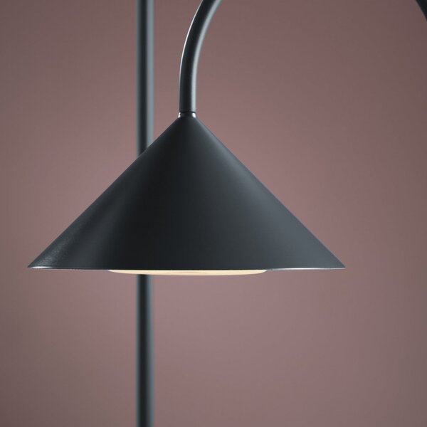 FRANDSEN Lampadar LED cu baterie Grasp, petrol, 72 cm, metal, reglabil, Albastru, Metal, Design