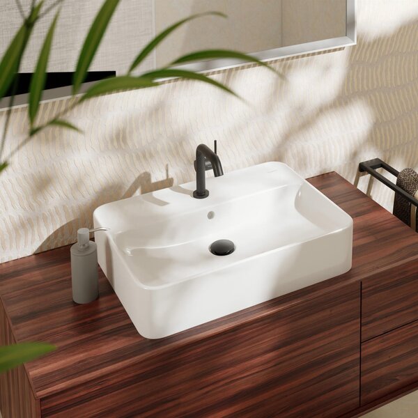 Hansgrohe Xuniva Q lavoar 60x45 cm dreptunghiular de blat alb mat 61082450