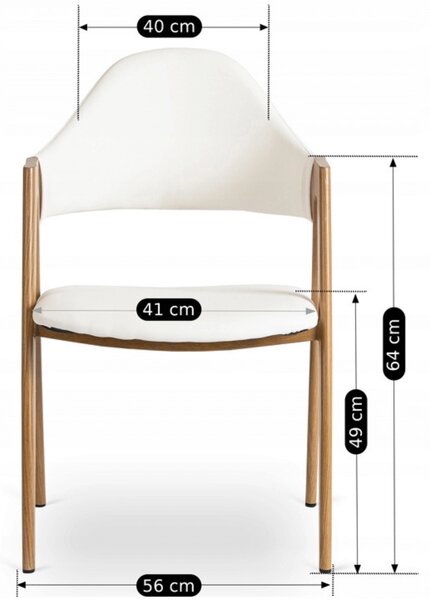 Scaun sufragerie Walsh (alb) . Promo -13%. 1118984