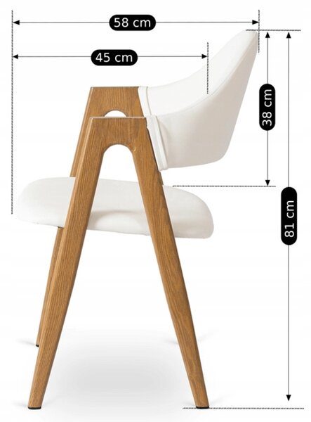 Scaun sufragerie Walsh (alb) . Promo -13%. 1118984
