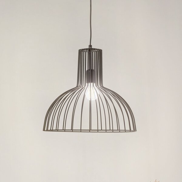 Opviq Lampă suspendată Fellini MR-672, negru, metal, Ø 38 cm, reglabil, Negru, Camera de zi / sufragerie, Metal