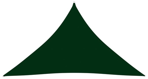 Parasolar, verde închis, 5x5x6 m, țesătură oxford, triunghiular