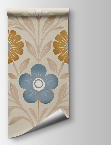 Fototapet Compoziție florală pe perete, Fototapet flori, Fototapet populare, t00879 - Tapeko.ro