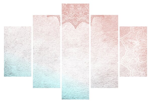 Tablou - Mandala pe zid 2 (150x105 cm)