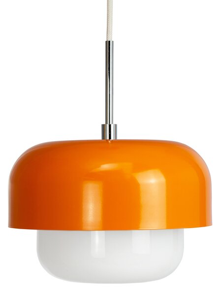 Dyberg Larsen Lampă suspendată Haipot, portocaliu, reglabil, Portocaliu, Camera de zi / sufragerie, Metal, Scandinavă