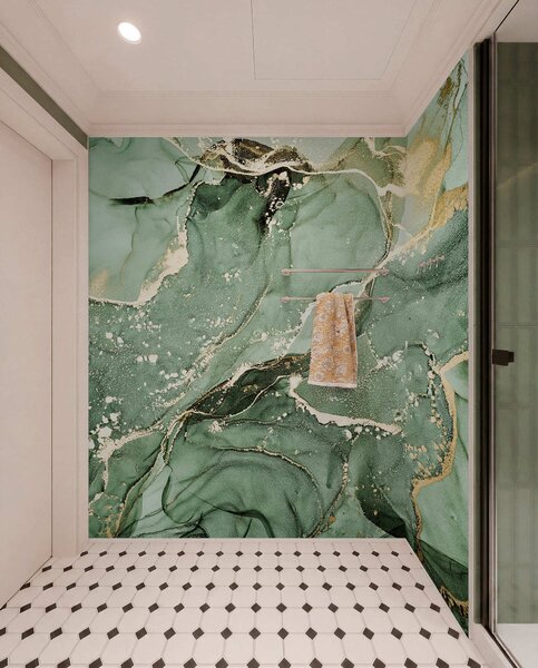Tapet Marmură verde, Fototapet Textură, Fototapet Piatra, u93578v2 : Uwalls.ro