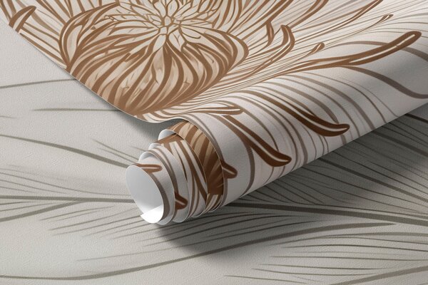 Tapet Flori botanice albe, elegante, cu ramuri delicate, Imagini de fundal unice, w10099 : Uwalls.ro