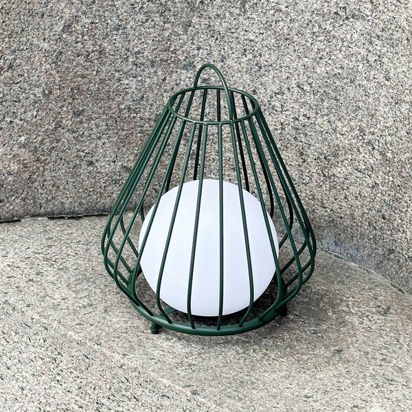 Dyberg Larsen Lampa de masă cu LED și baterie Evesham, înălțime 38 cm, reglabil, Negru, Metal, Design
