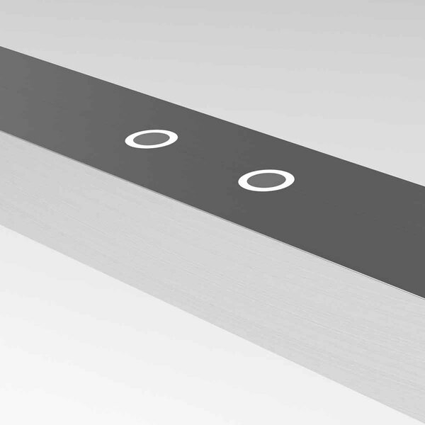 Steinhauer Lampă suspendată LED Bande, 150 cm, sus/jos, oțel, CCT, dimabil, reglabil, Metalic, Camera de zi / sufragerie, Metal, Modern