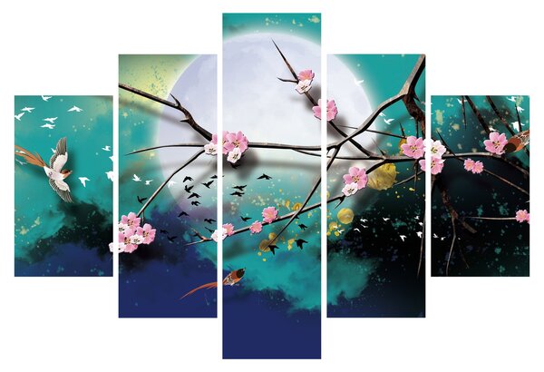 Tablou - Copac,grafic (150x105 cm)