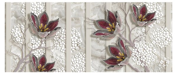 Tablou - Flori decorative (120x50 cm)