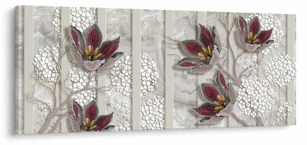 Tablou - Flori decorative (120x50 cm)