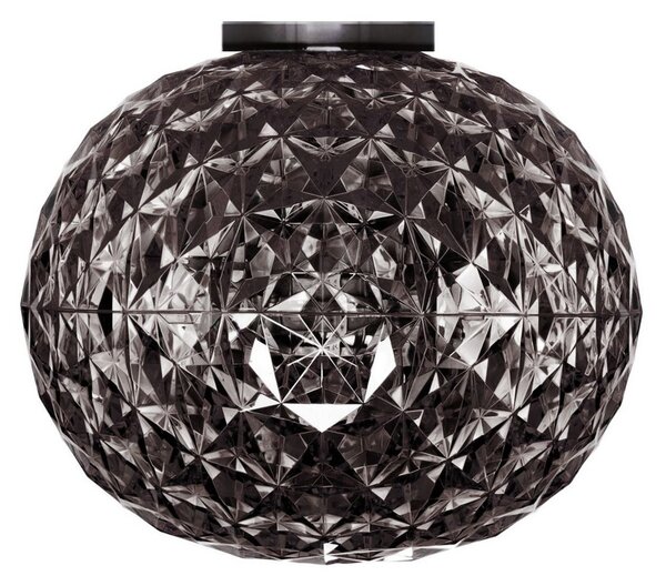 Kartell plafonieră LED Planet, gri fum, Ø 31 cm, Gri, Camera de zi / sufragerie, Plastic, Design