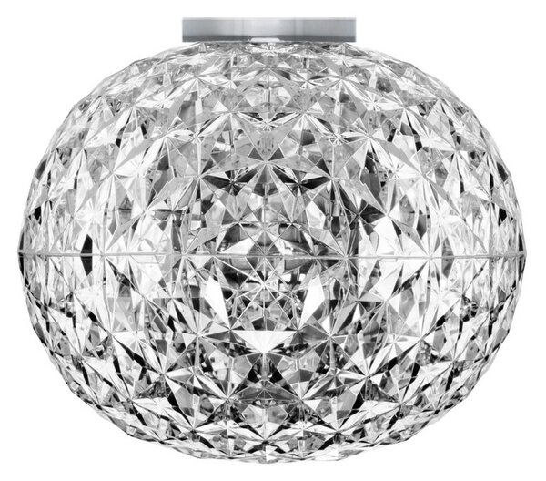 Kartell plafonieră LED Planet, cristal transparent, Ø 31 cm, Transparent, Camera de zi / sufragerie, Plastic, Design