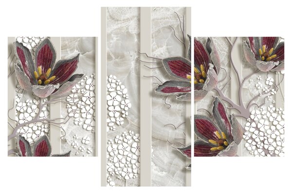 Tablou - Flori decorative (90x60 cm)