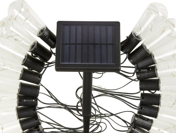SMART GARDEN Ghirlandă luminoasă LED solară cu LED-uri DecoBulb, 40 de beculețe,, Transparent, Plastic