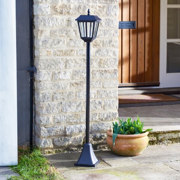 SMART GARDEN Bornă luminoasă solară Metro, 130 cm, negru, IP44, Negru, Plastic, Boltă de exterior / cale de acces