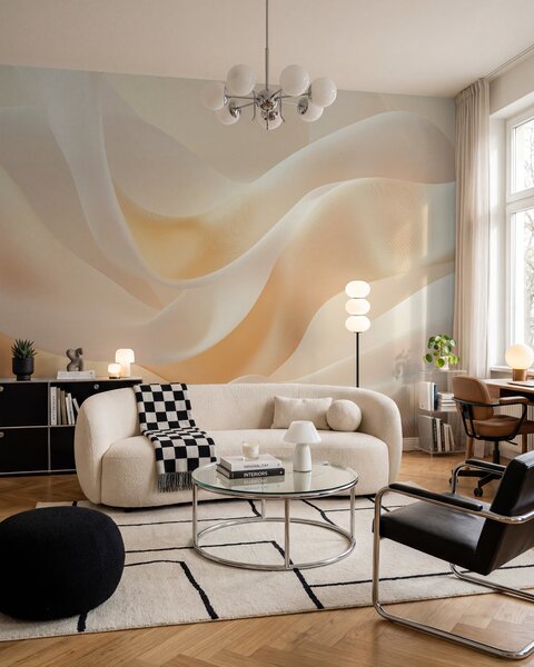 Tapet imitație de țesătură de mătase, Fototapet 3D, Fototapet 3D Flori, w02765 : Uwalls.ro