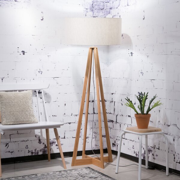 Good & Mojo & Lampadar Everest, lenjerie de pat, înălțime 158 cm, Lemn, Camera de zi / sufragerie, Bamboo, Design