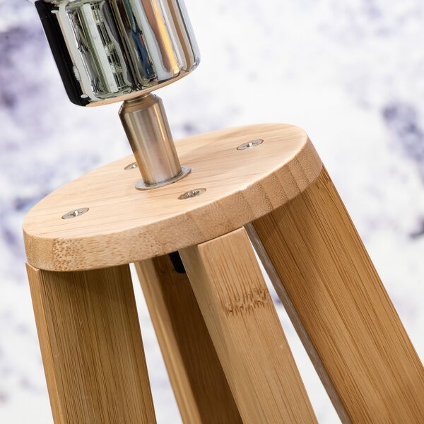 Good & Mojo & Lampadar Everest, lenjerie de pat, înălțime 158 cm, Lemn, Camera de zi / sufragerie, Bamboo, Design