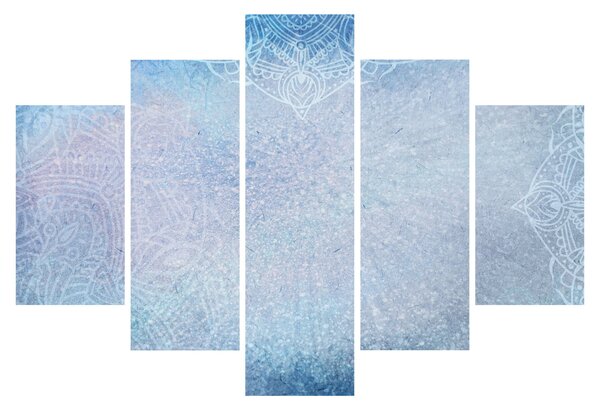Tablou - Mandala in albastru (150x105 cm)