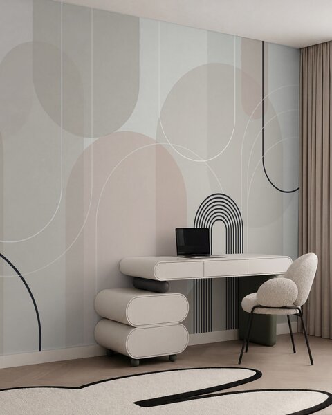 Tapet Arce minimaliste elegante, Fototapet Abstract, w02826 : Uwalls.ro