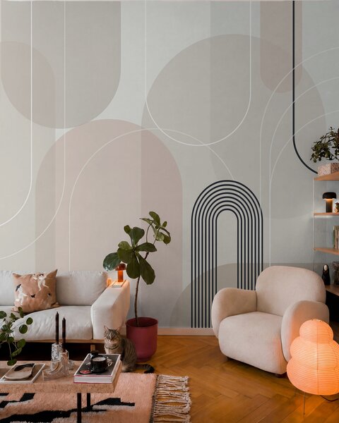 Tapet Arce minimaliste elegante, Fototapet Abstract, w02826 : Uwalls.ro