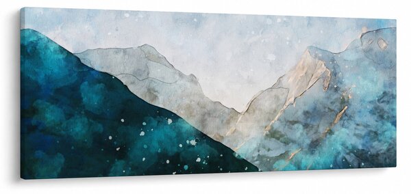 Tablou - Munte desenat (120x50 cm)