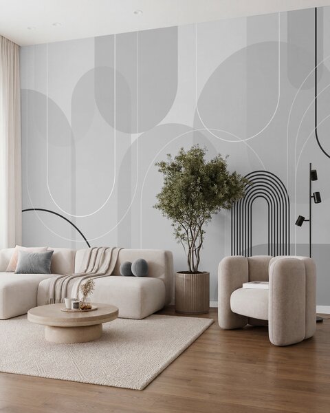 Tapet Arce minimaliste elegante, Fototapet Abstract, w02826v1 : Uwalls.ro