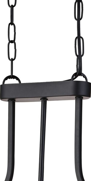 Searchlight Lampă suspendată Victoria, negru, sticlă de cristal, 78 cm, E27, reglabil, Negru, Camera de zi / sufragerie, Sticlă, Vintage