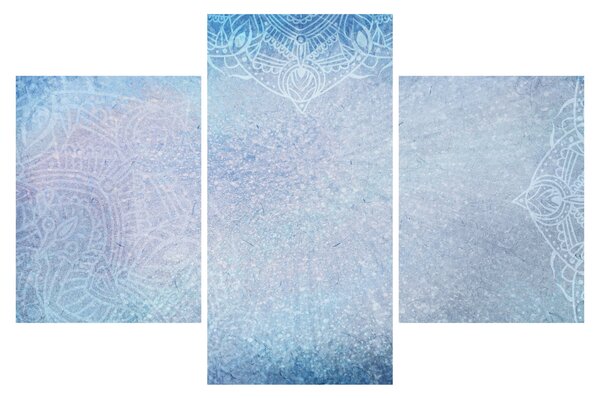 Tablou - Mandala in albastru (90x60 cm)