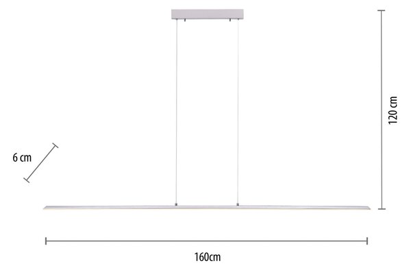 PURE LED lampă suspendată Lite, argintiu, 160 cm, CCT, dimabil, reglabil, Gri, Camera de zi / sufragerie, Aluminiu, Modern