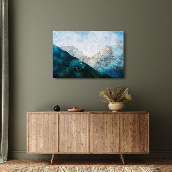 Tablou - Munte desenat (90x60 cm)
