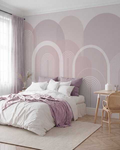Tapet Arcuri geometrice boho, Fototapet Abstract, w02935 : Uwalls.ro
