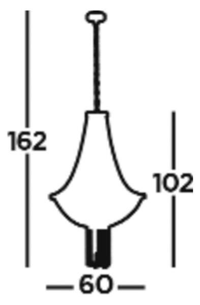 Searchlight Lampă suspendată Baguette, negru/zahăr, sticlă, E14, 162 cm, reglabil, Negru, Camera de zi / sufragerie, Plastic, Modern