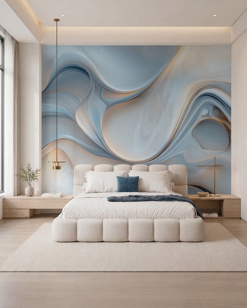 Tapet Wallpaper în stilul texturii lichide, Fototapet Modern, w02909 : Uwalls.ro