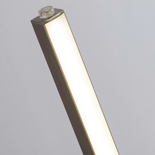 Searchlight Lampă de masă Tribeca LED, argintiu/alb opal, metal, CCT, 50 cm, Gri, Camera de zi / sufragerie, Metal, Modern
