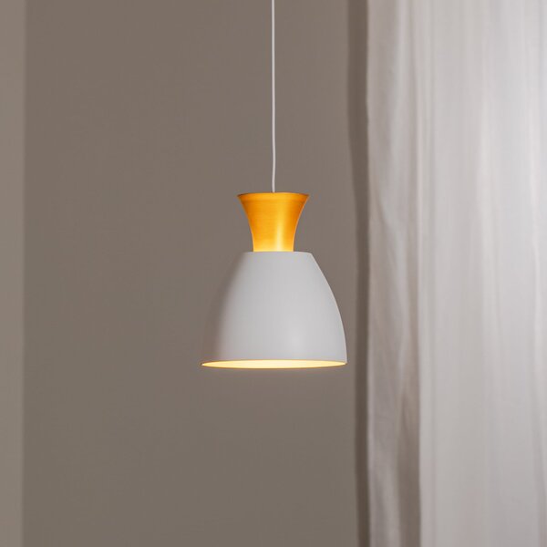 BEGA Lampă suspendată cu LED Studio Line 51277, alb/zahăr, Ø 20 cm, reglabil, Alb, Camera de zi / sufragerie, Aluminiu