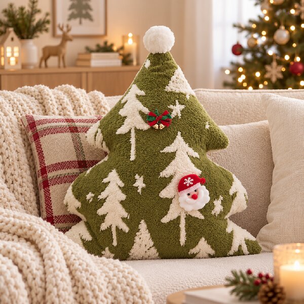 Perna decorativa WINTER PINE 45 cm, verde