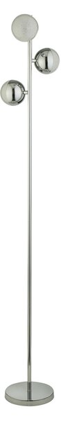 Searchlight Lampadar LED Marbles, cromat, sticlă, 152 cm înălțime, Metalic, Camera de zi / sufragerie, Metal, Modern