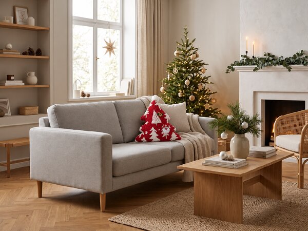 Perna decorativa SANTA TREE 45 cm, rosie