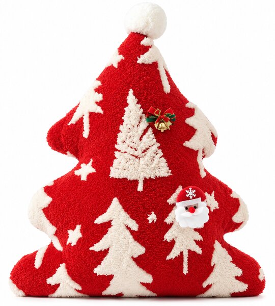 Perna decorativa SANTA TREE 45 cm, rosie