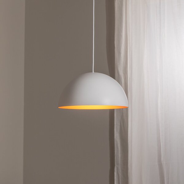 BEGA Lampă suspendată cu LED Studio Line 50996, alb/coper, Ø 35 cm, reglabil, Alb, Camera de zi / sufragerie, Aluminiu