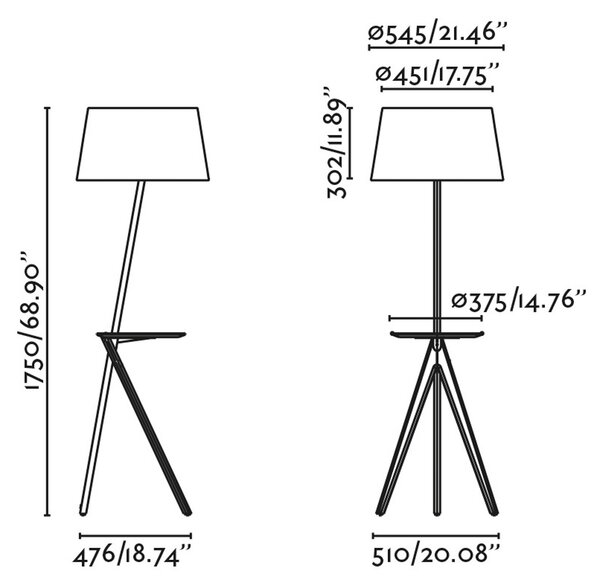 FARO BARCELONA Lampadar Treewood, cenușă/bej, țesătură/lemn, înălțime 175 cm, Lemn, Camera de zi / sufragerie, Hârtie / Carton, Modern, Tripod