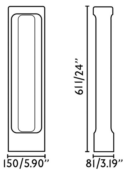 FARO BARCELONA Totem LED bornă luminoasă LED, gri, beton, înălțime 61,1 cm, Gri, Beton, Modern